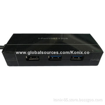 Portable mini USB 3.0 hub with 1000Mbps, supports wake-on-LAN and stopNew